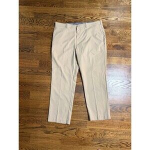 Ben Hogan Pants Mens 44x30 Khaki Performance Golf Stretch Flat Front Casual